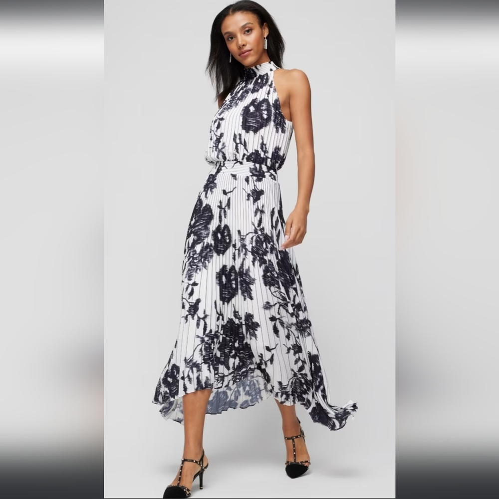 WHBM Halter Midi Dress Size 6.